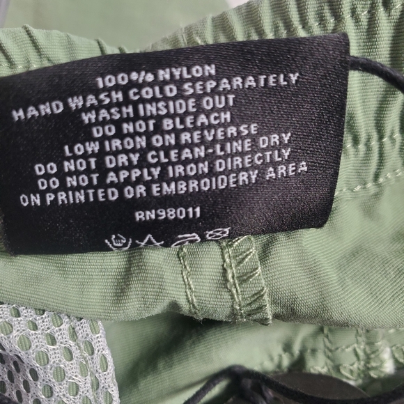 ICECREAM Men’s Size 3X Green Lime Nylon Shorts 37" Waist New with Tags - Picture 6 of 6